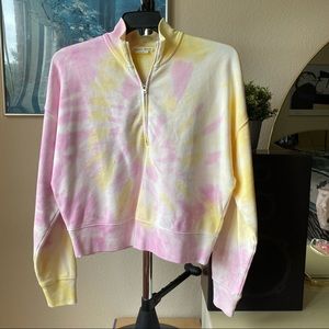 Reformation Tie Dye Quarter Zip